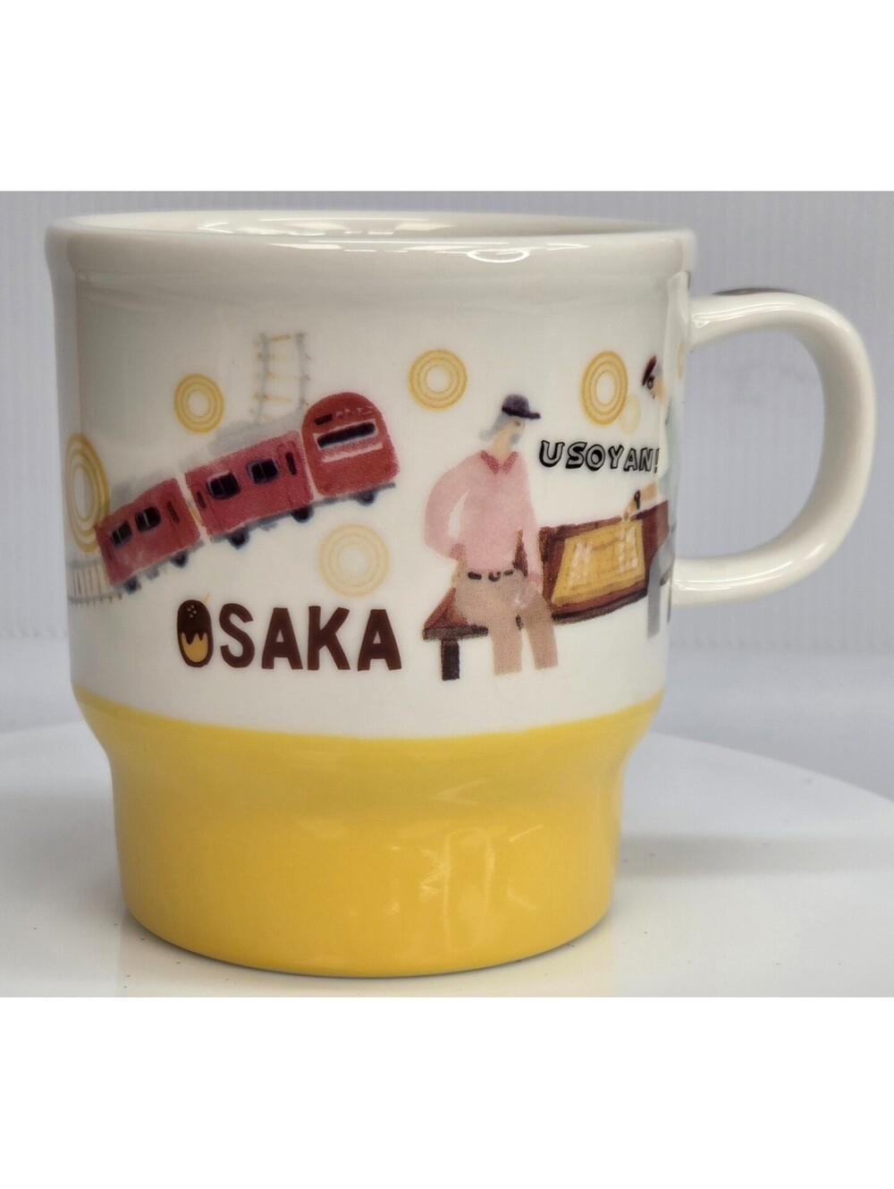 Starbucks Osaka Japan Geography Series 2016 Mug Yellow 12 oz Made in Japan